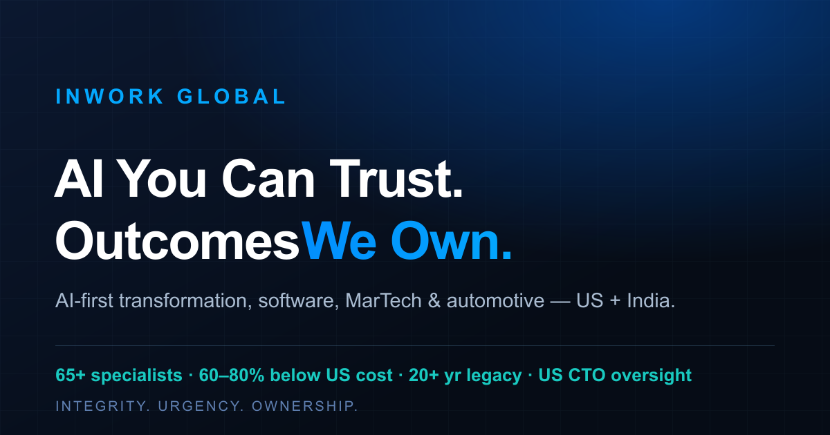 Inwork AI Transformation & Digital Services | US + India | InWork Global